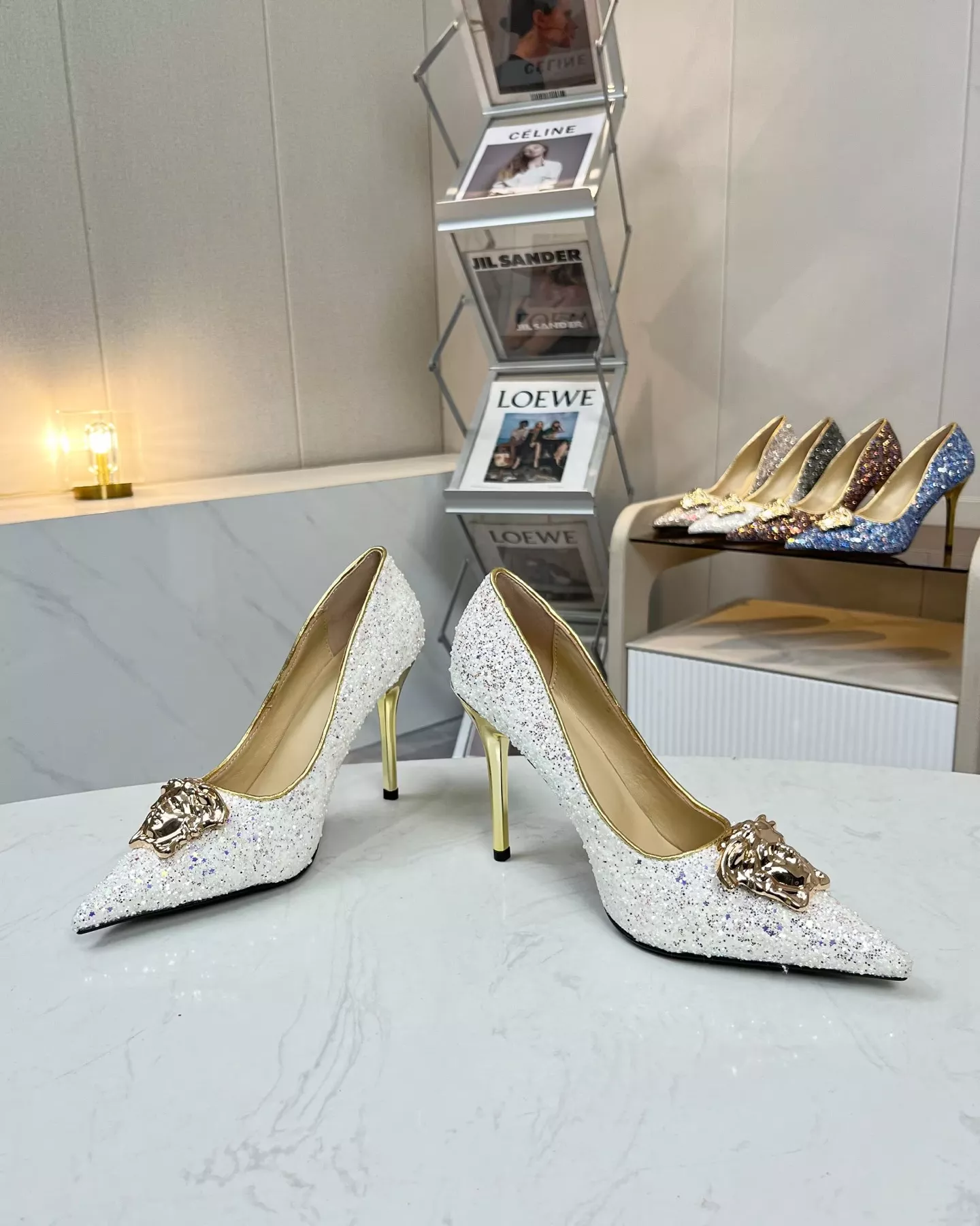 Elegant 1513 Versace High-Heeled Shoes For Women