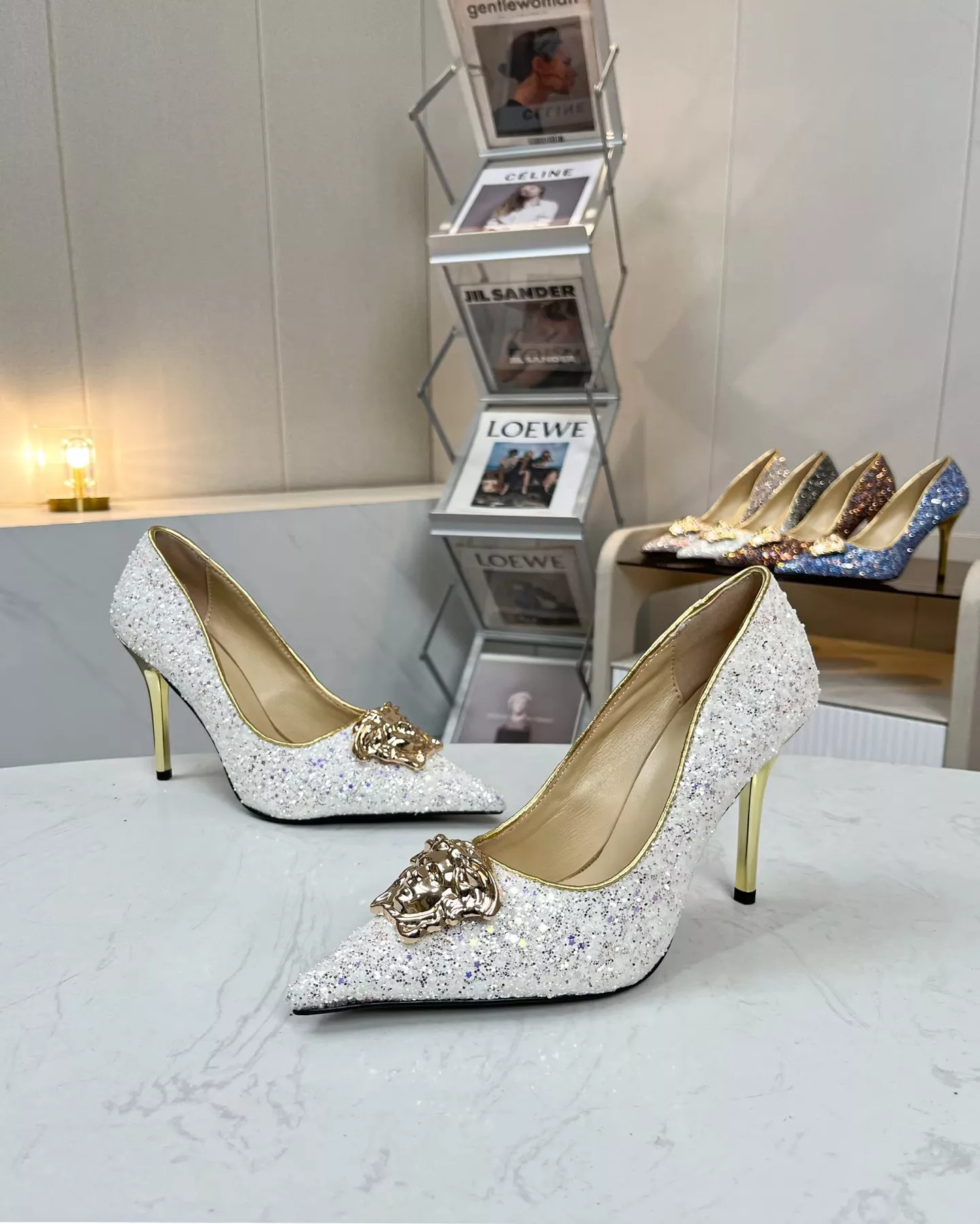 Elegant 1513 Versace High-Heeled Shoes For Women