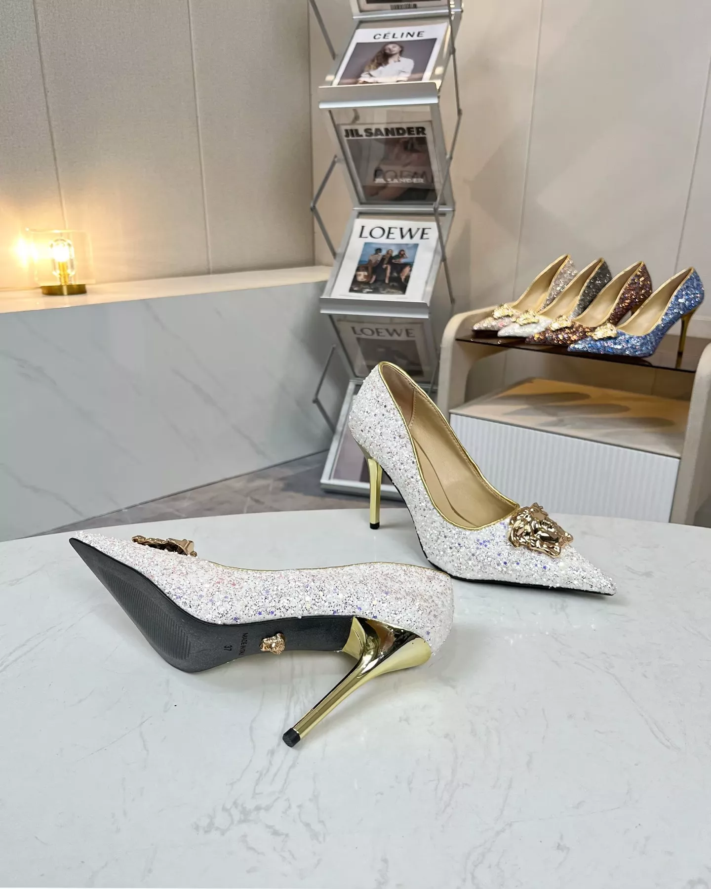 Elegant 1513 Versace High-Heeled Shoes For Women