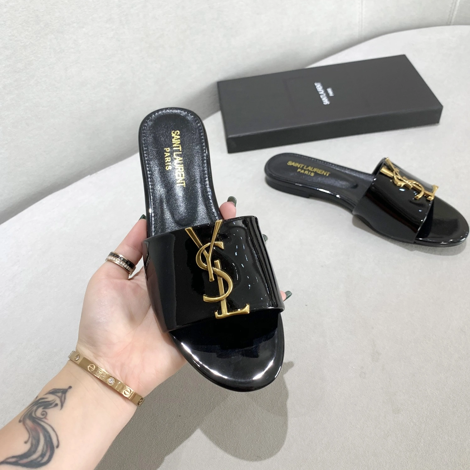 Elegant 2161 Yves Saint Laurent YSL Slippers For Women