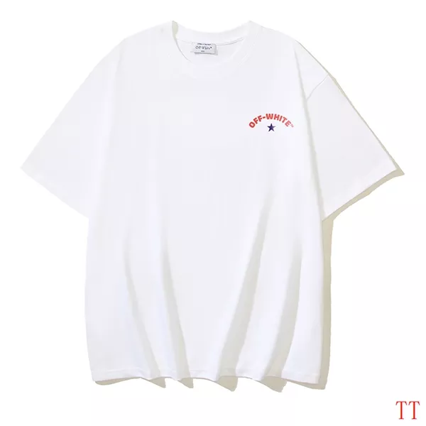 Elegant 3275 Off-White T-Shirts Short Sleeved For Unisex