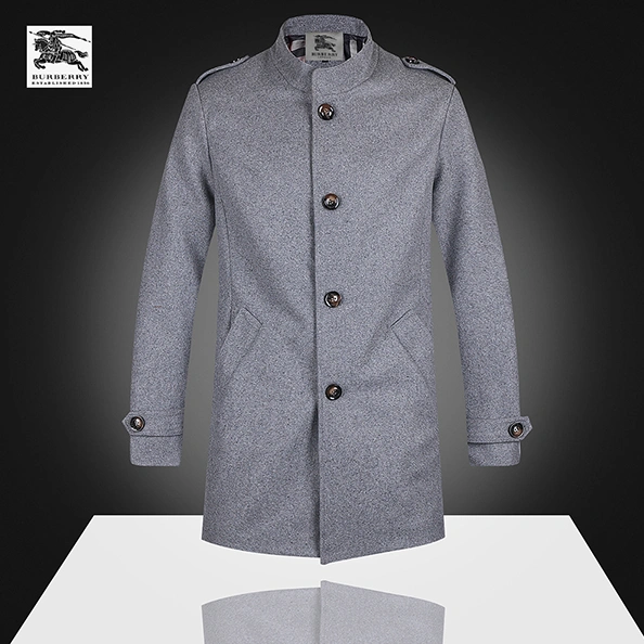 Elegant 3851 Burberry Trench Coat Long Sleeved For Men