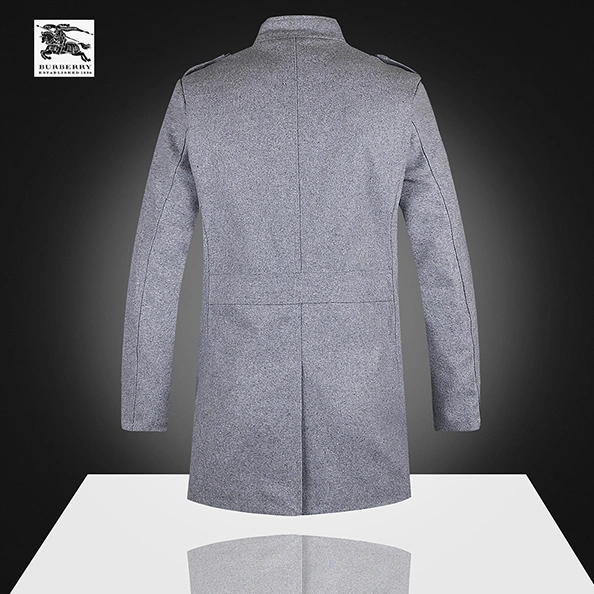 Elegant 3851 Burberry Trench Coat Long Sleeved For Men