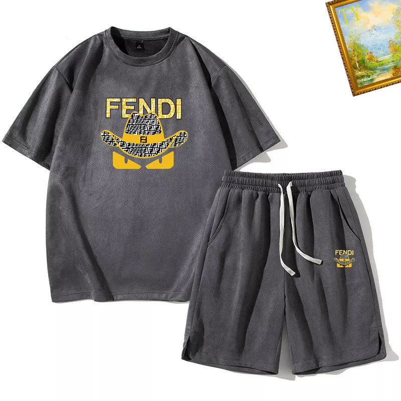 Elegant 4486 Fendi Tracksuits Short Sleeved For Men
