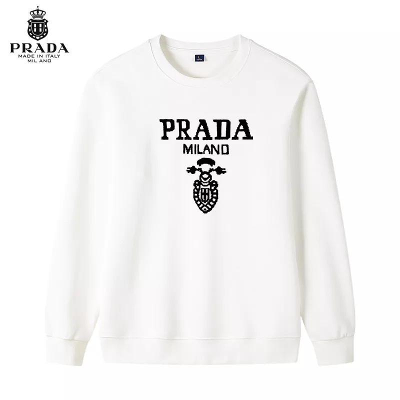 Elegant 565 Prada Hoodies Long Sleeved For Men
