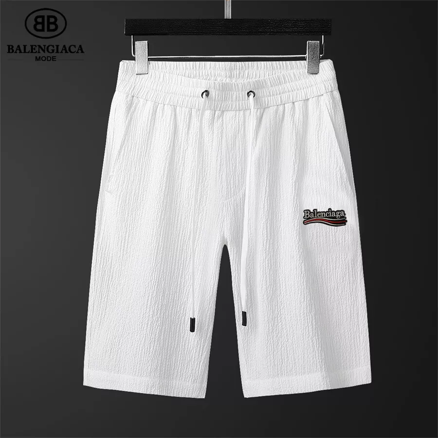 Elegant 5787 Balenciaga Fashion Tracksuits Short Sleeved For Men