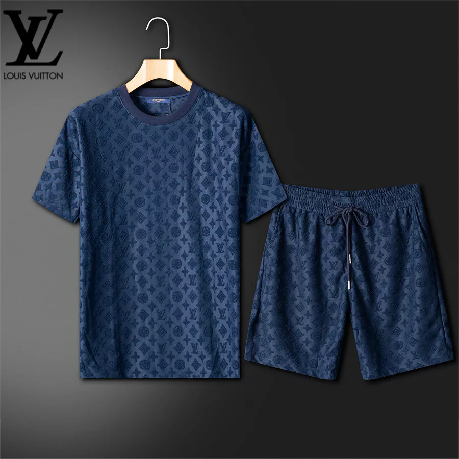 Elegant 6134 Louis Vuitton LV Tracksuits Short Sleeved For Unisex