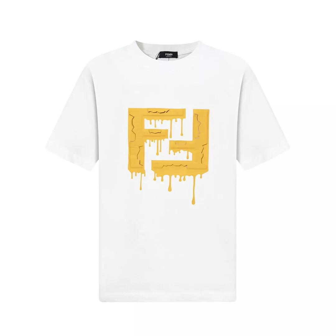 Elegant 6440 Fendi T-Shirts Short Sleeved For Unisex
