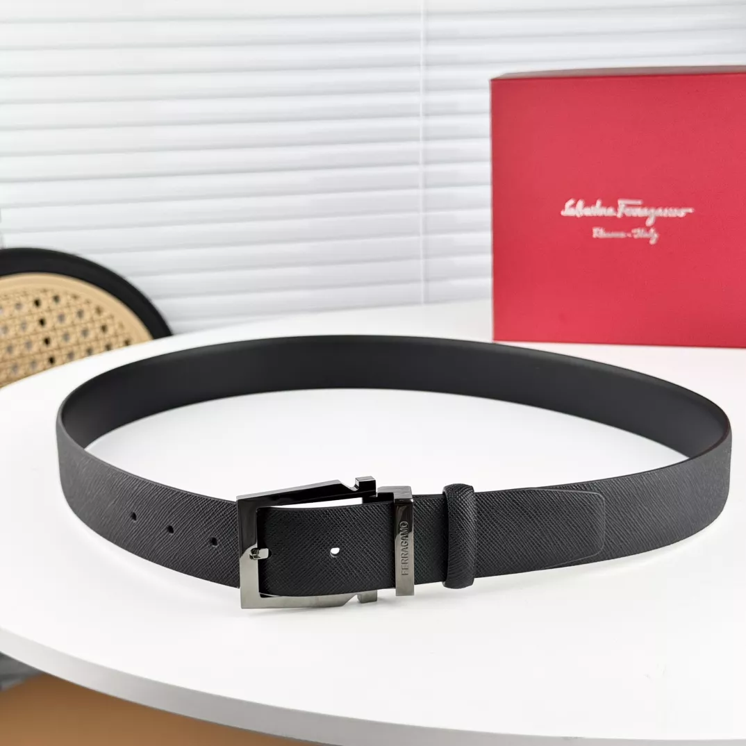 Elegant 6491 Salvatore Ferragamo AAA Quality Belts In 3.5cm For Men