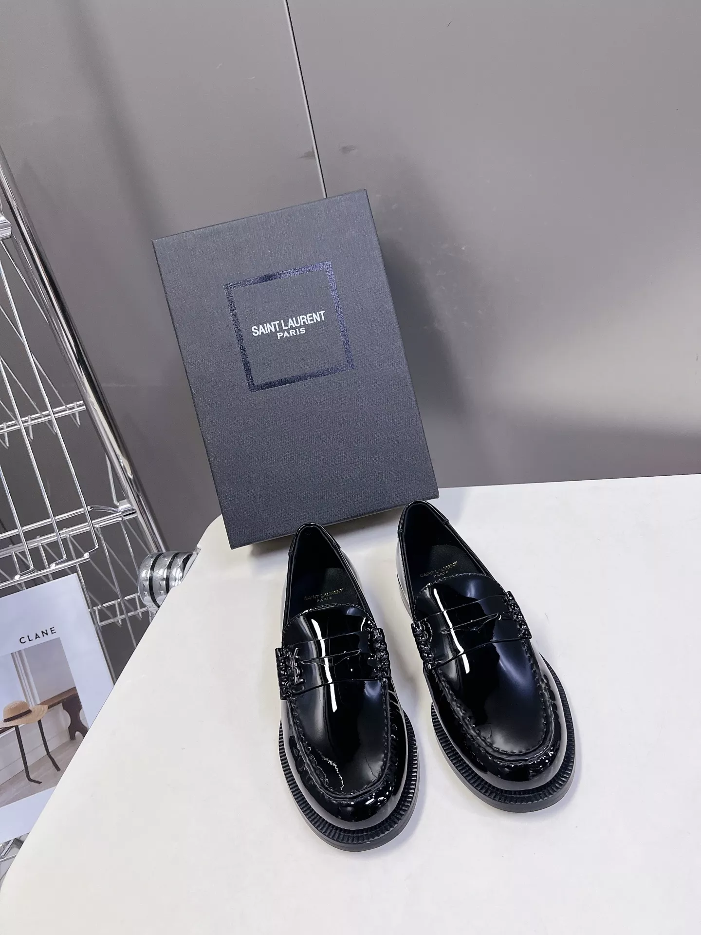 Elegant 6835 Yves Saint Laurent YSL Leather Shoes For Women