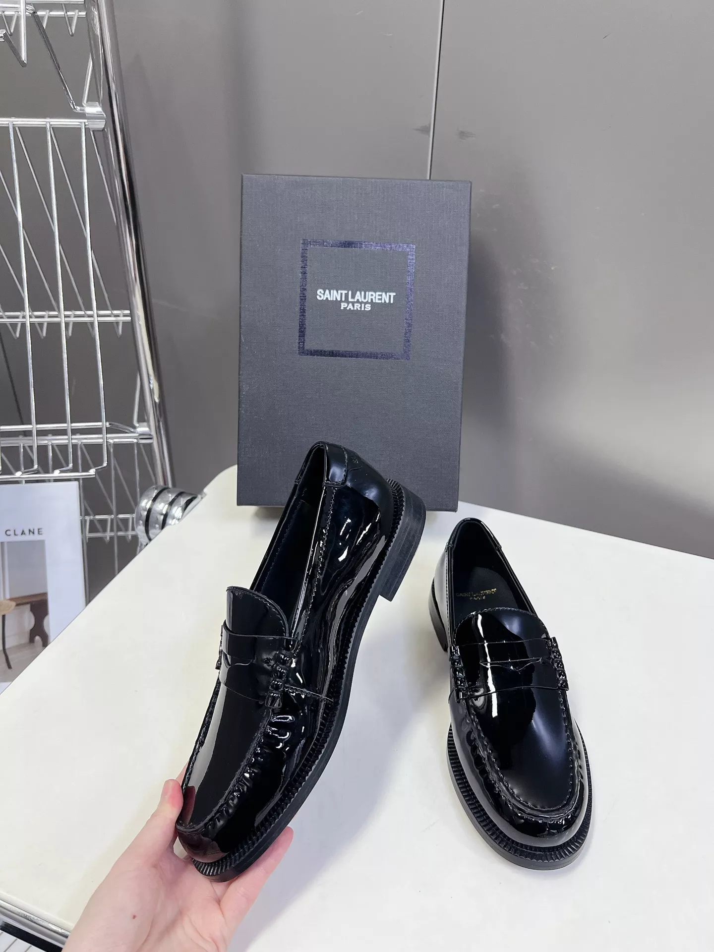 Elegant 6835 Yves Saint Laurent YSL Leather Shoes For Women