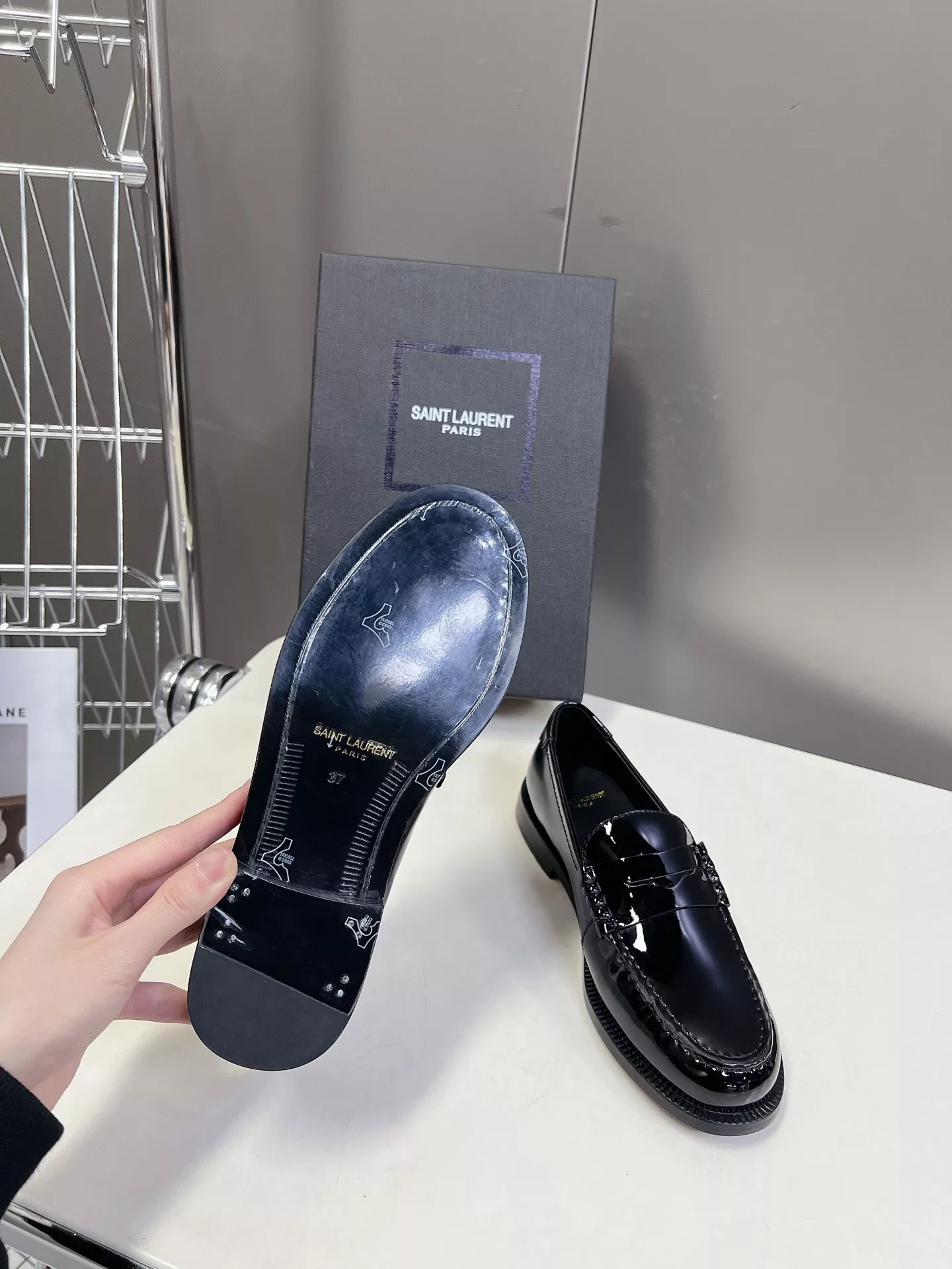 Elegant 6835 Yves Saint Laurent YSL Leather Shoes For Women