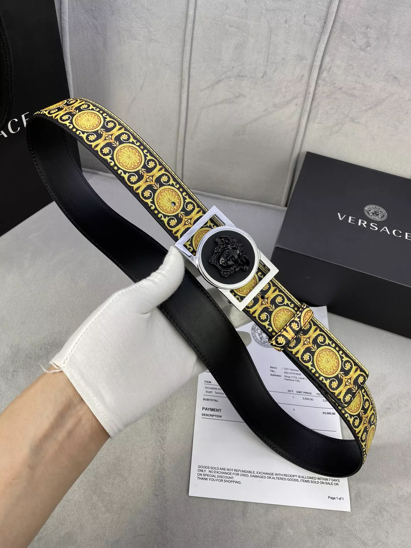 Elegant 7197 Versace AAA Quality Belts In 4.0cm For Men