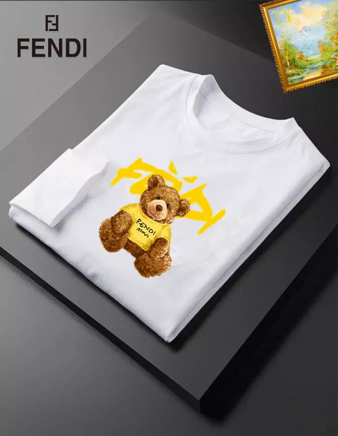 Elegant 7418 Fendi T-Shirts Long Sleeved For Unisex