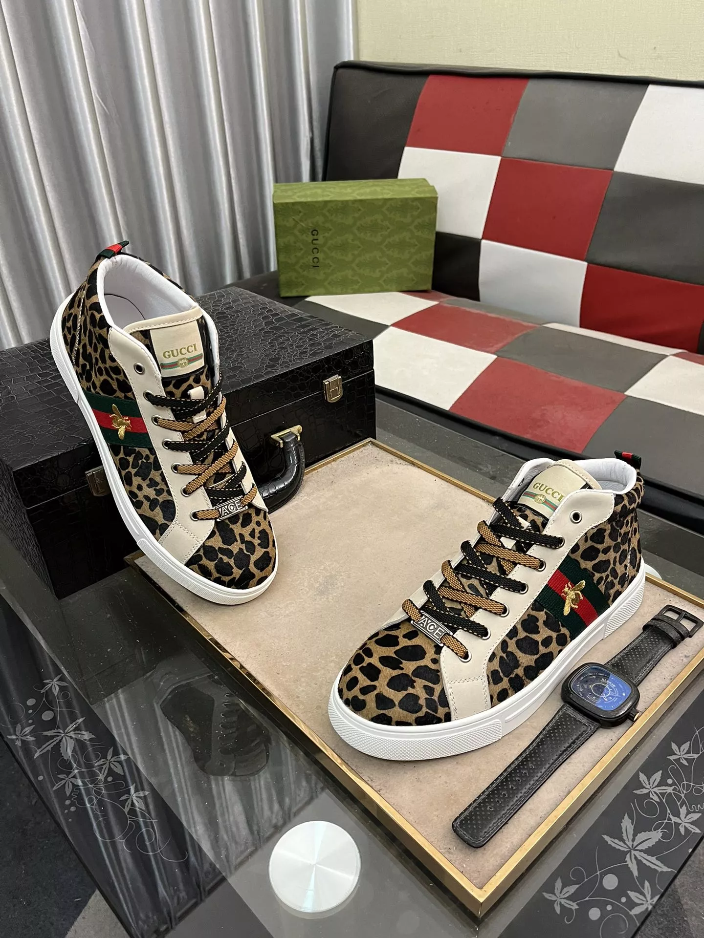 Elegant 7708 Gucci High Tops Shoes For Men