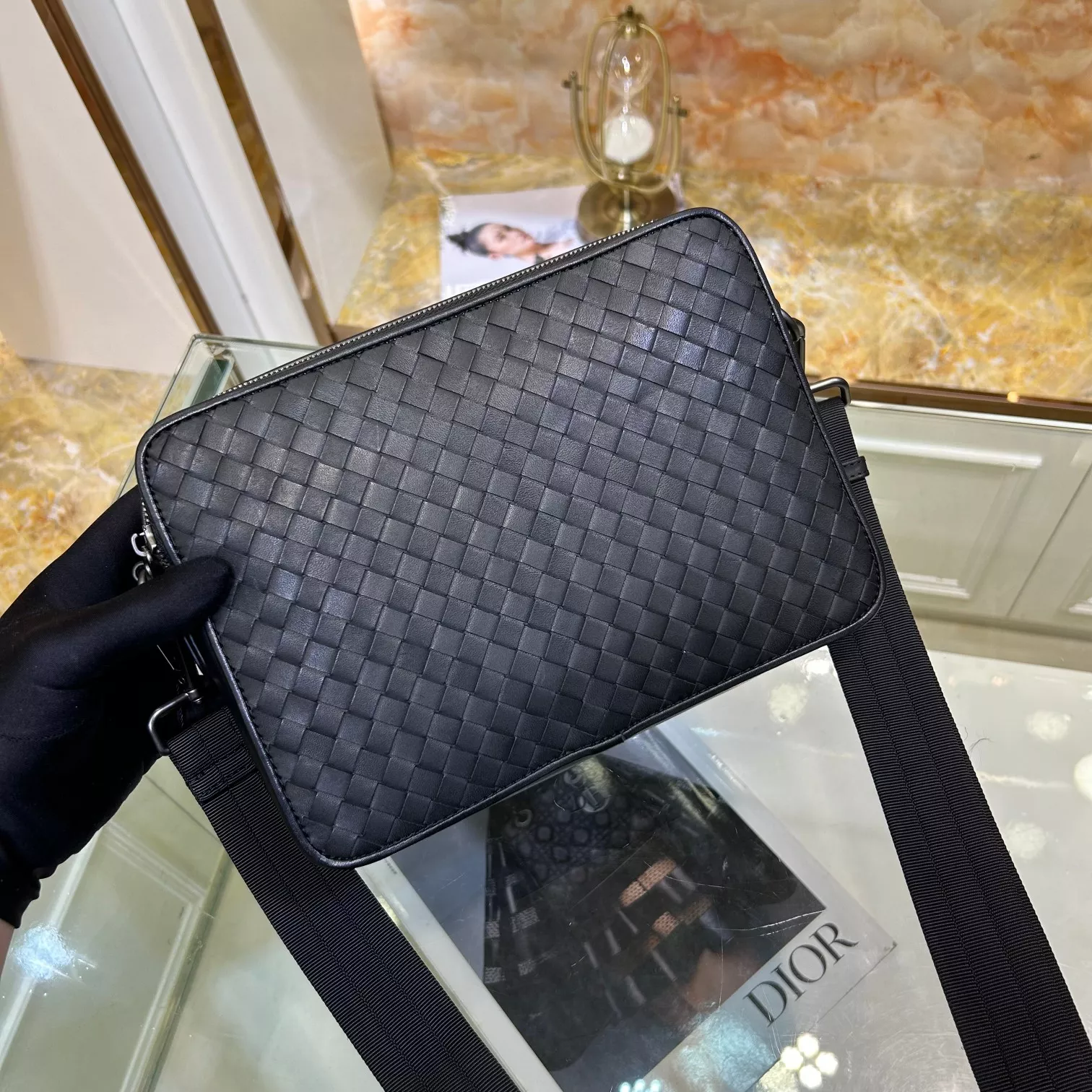 Elegant 8576 Bottega Veneta AAA Man Messenger Bags