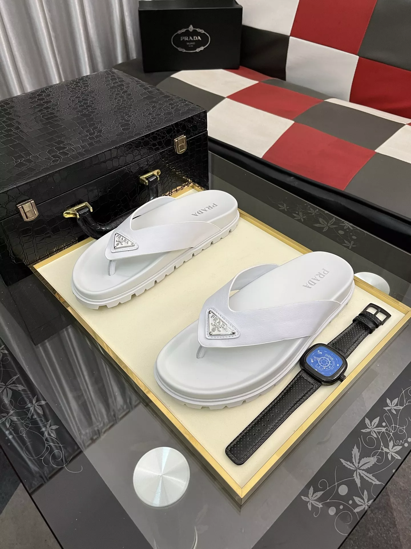 Elegant 8613 Prada Slippers For Men