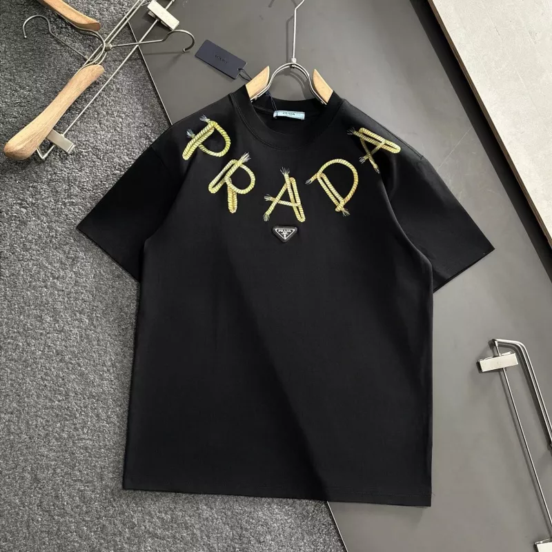 Elegant 9142 Prada T-Shirts Short Sleeved For Unisex