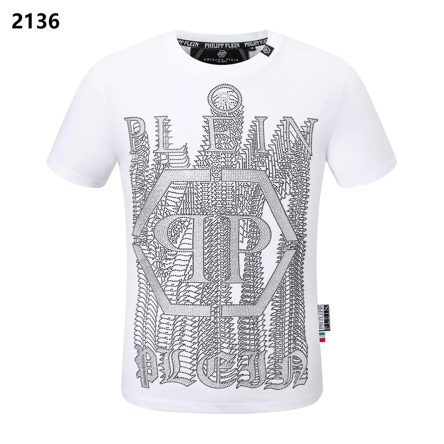 Elegant 9430 Philipp Plein PP T-Shirts Short Sleeved For Men