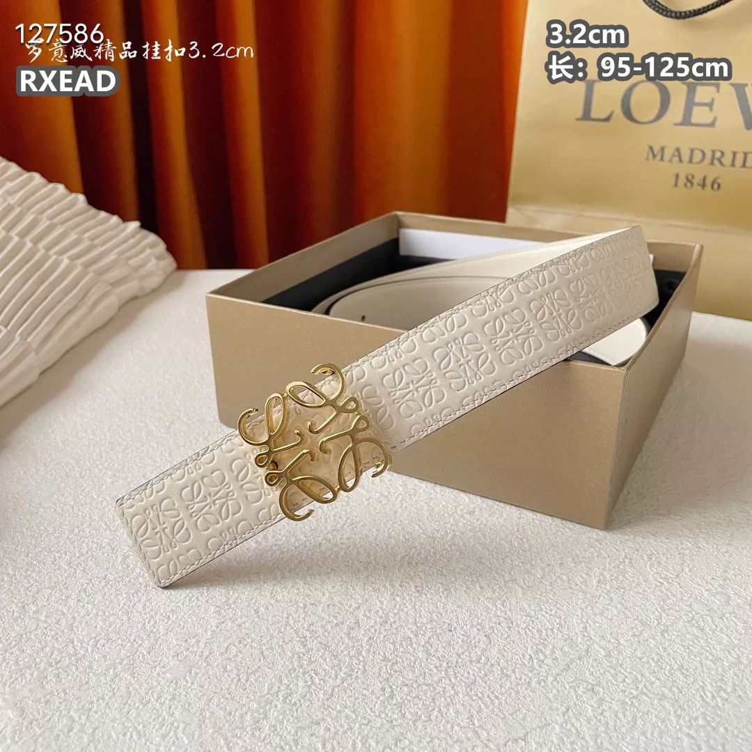 Elegant 9716 LOEWE AAA Quality Belts For Unisex