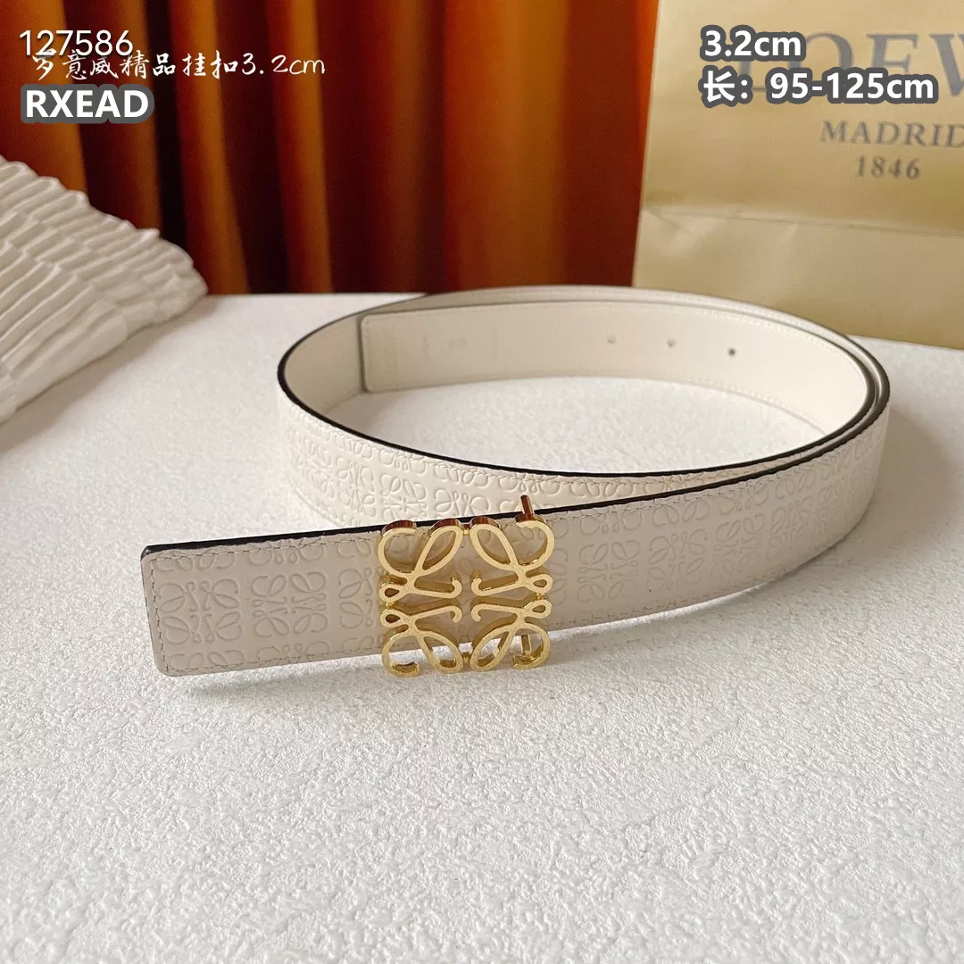 Elegant 9716 LOEWE AAA Quality Belts For Unisex