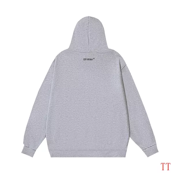 Elegant 9945 Off-White Hoodies Long Sleeved For Unisex
