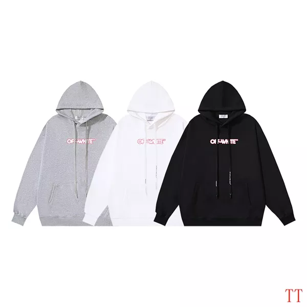 Elegant 9945 Off-White Hoodies Long Sleeved For Unisex