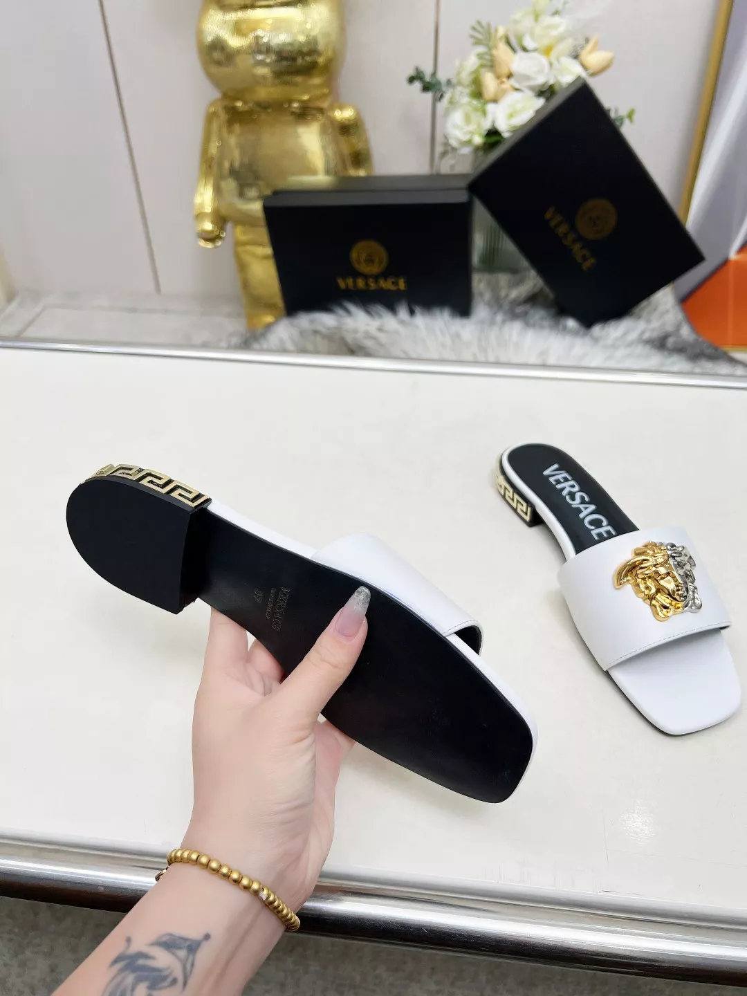EyeCatching 1180 Versace Slippers For Women