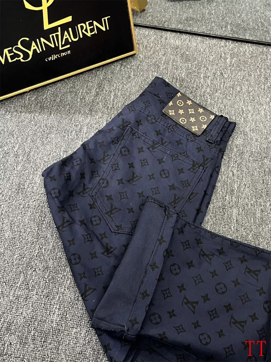 EyeCatching 2014 Louis Vuitton LV Jeans For Men