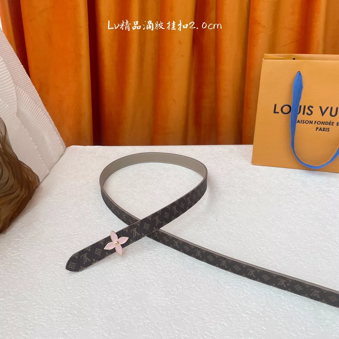 EyeCatching 4170 Louis Vuitton AAA Quality Belts In 2.0cm For Women