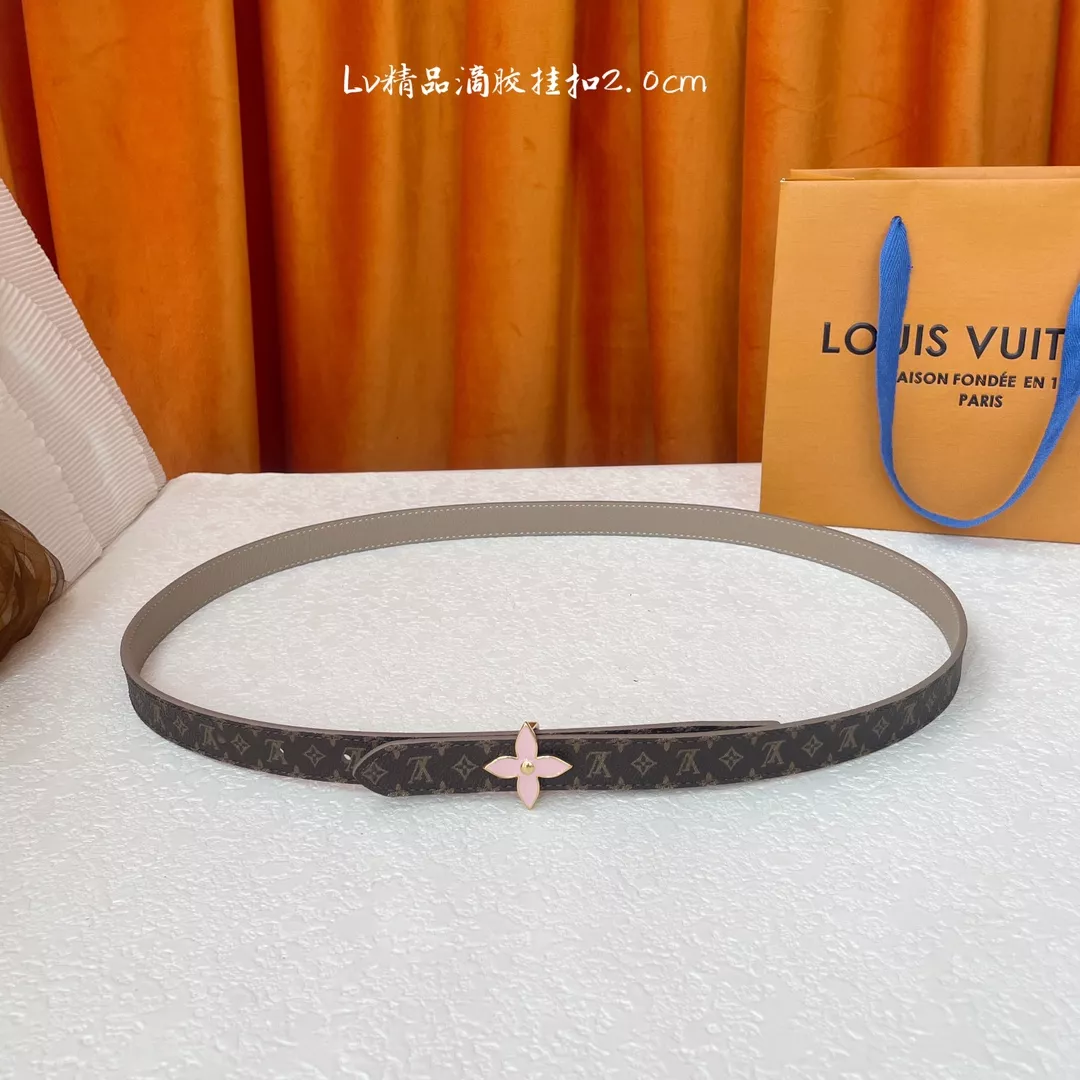 EyeCatching 4170 Louis Vuitton AAA Quality Belts In 2.0cm For Women