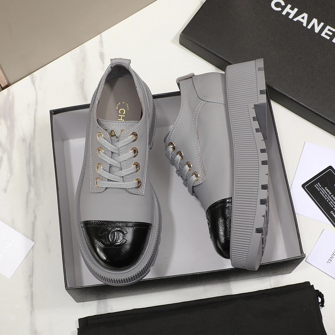 EyeCatching 4377 Chanel Leather Shoes For Women