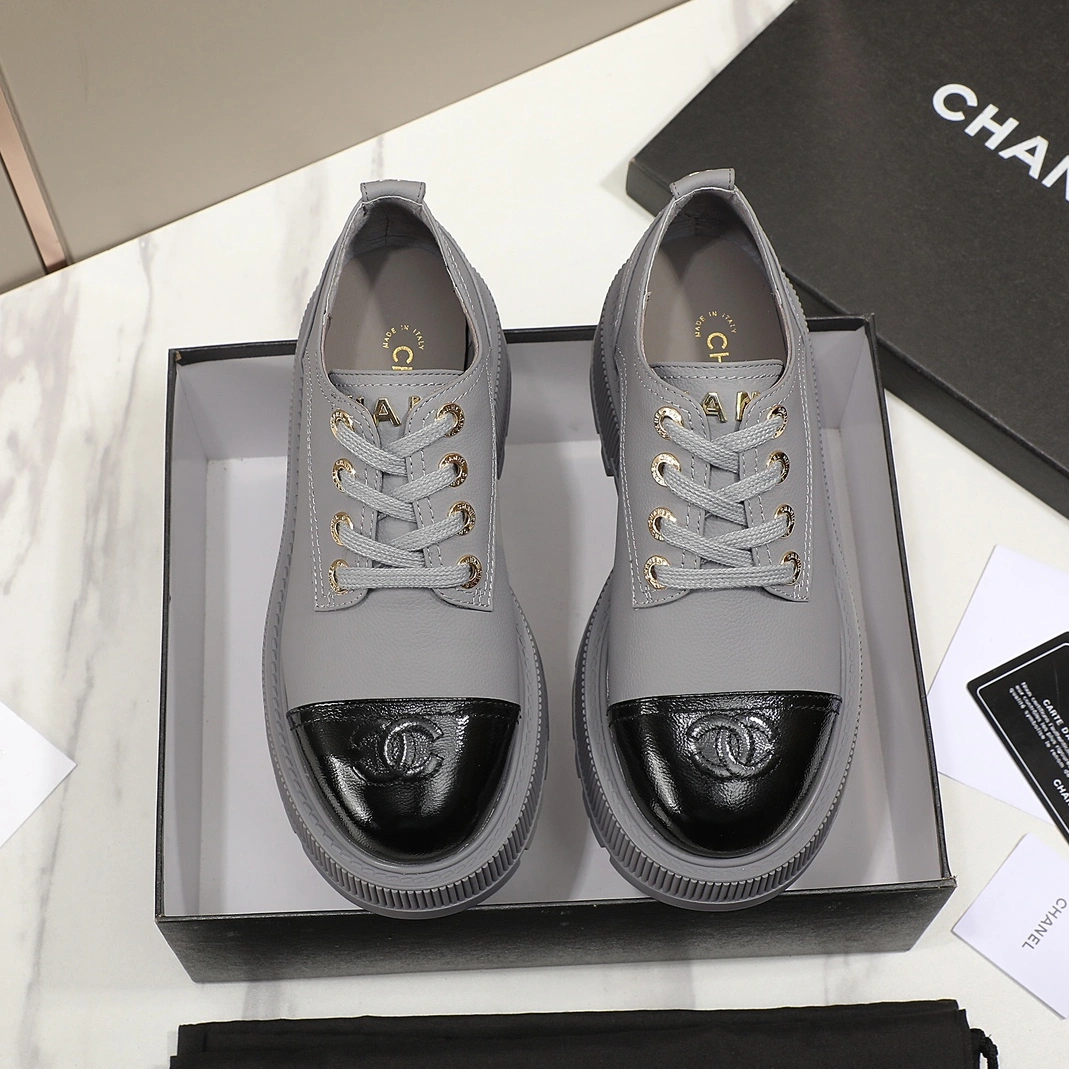 EyeCatching 4377 Chanel Leather Shoes For Women