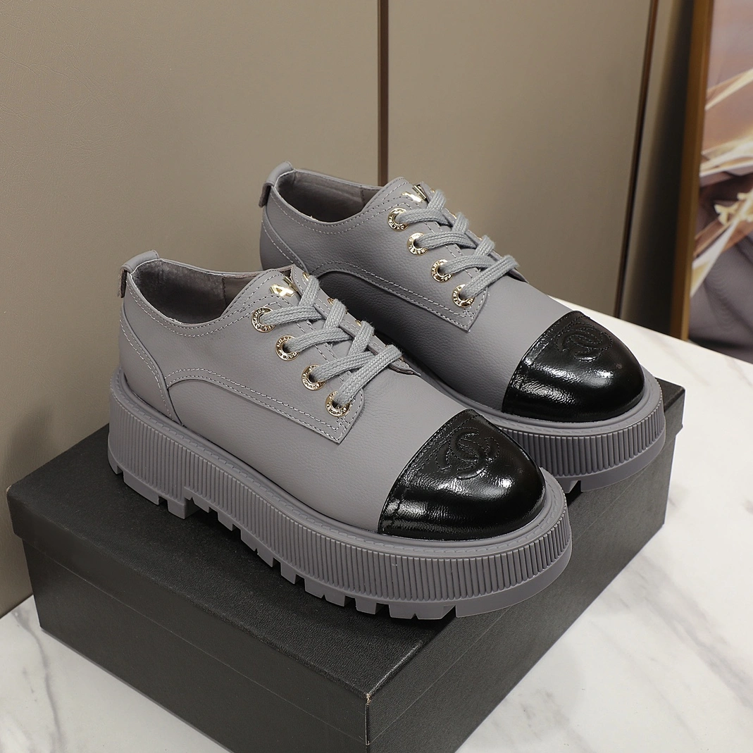 EyeCatching 4377 Chanel Leather Shoes For Women