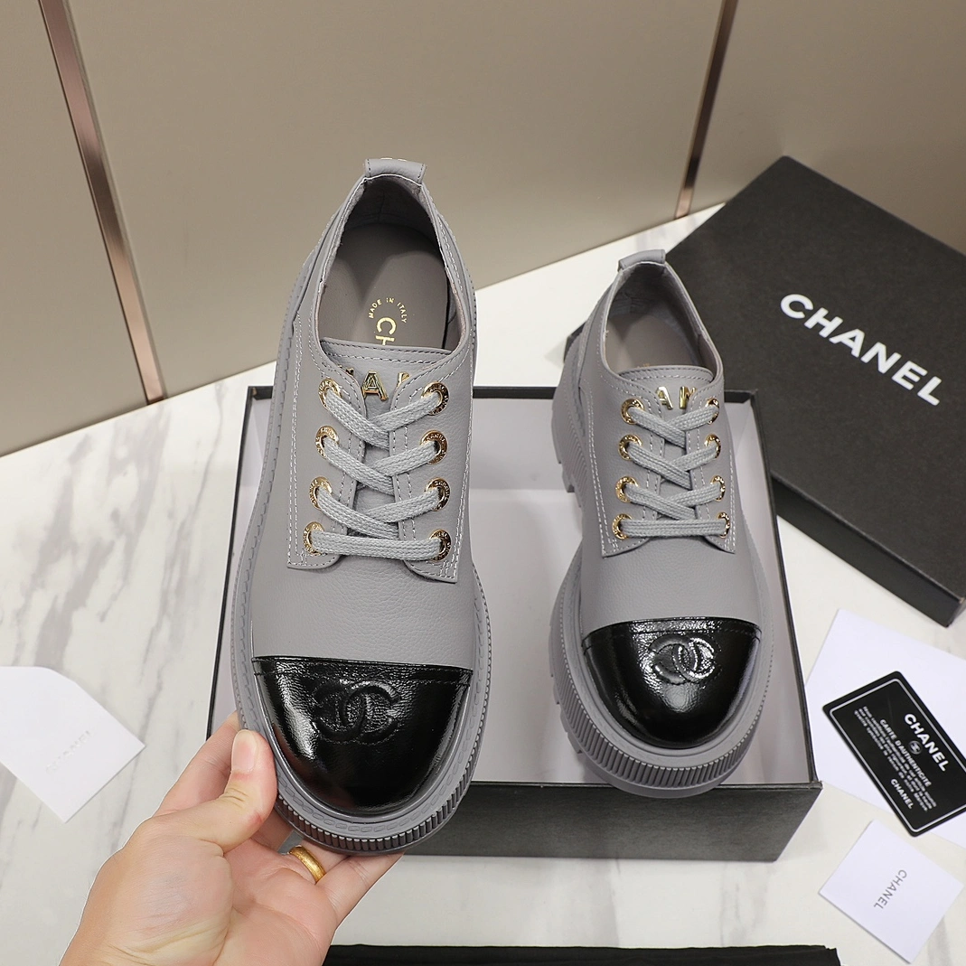 EyeCatching 4377 Chanel Leather Shoes For Women