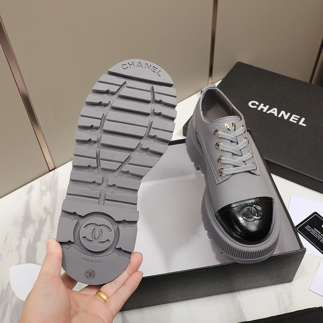 EyeCatching 4377 Chanel Leather Shoes For Women