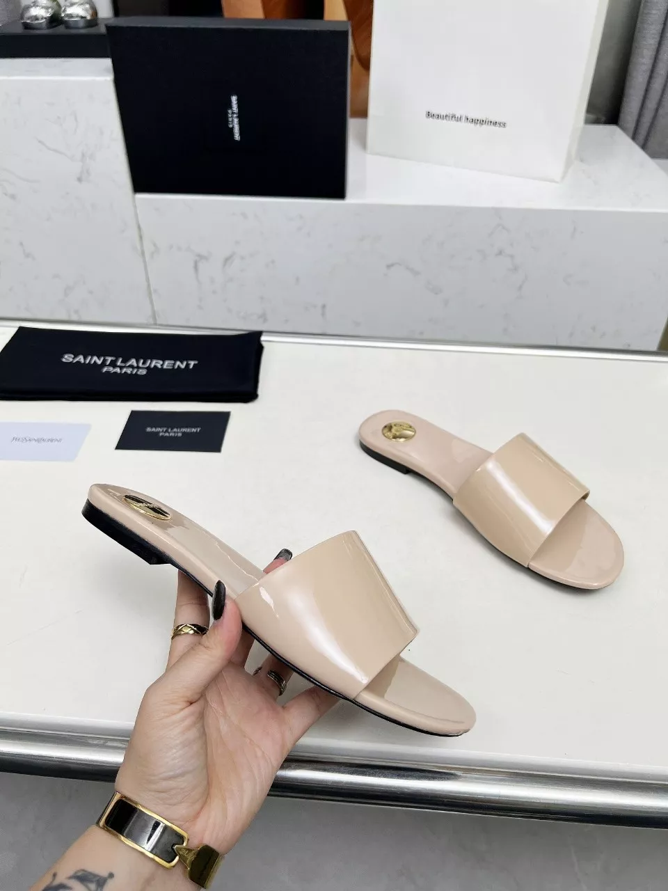 EyeCatching 4520 Yves Saint Laurent YSL Slippers For Women