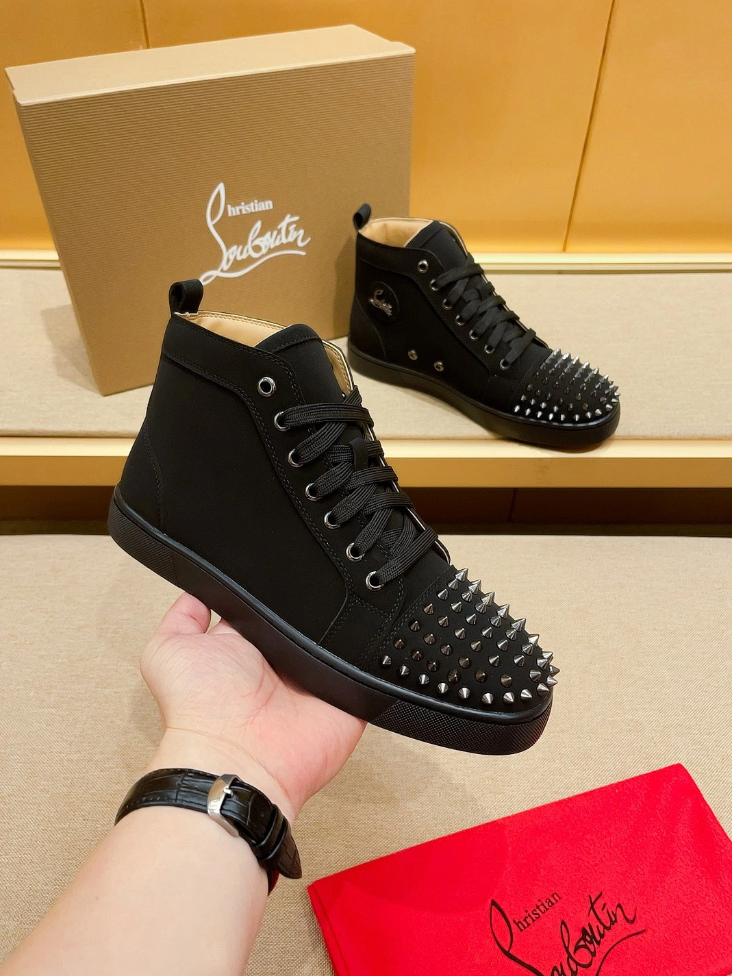 EyeCatching 4952 Christian Louboutin High Top Shoes For Men