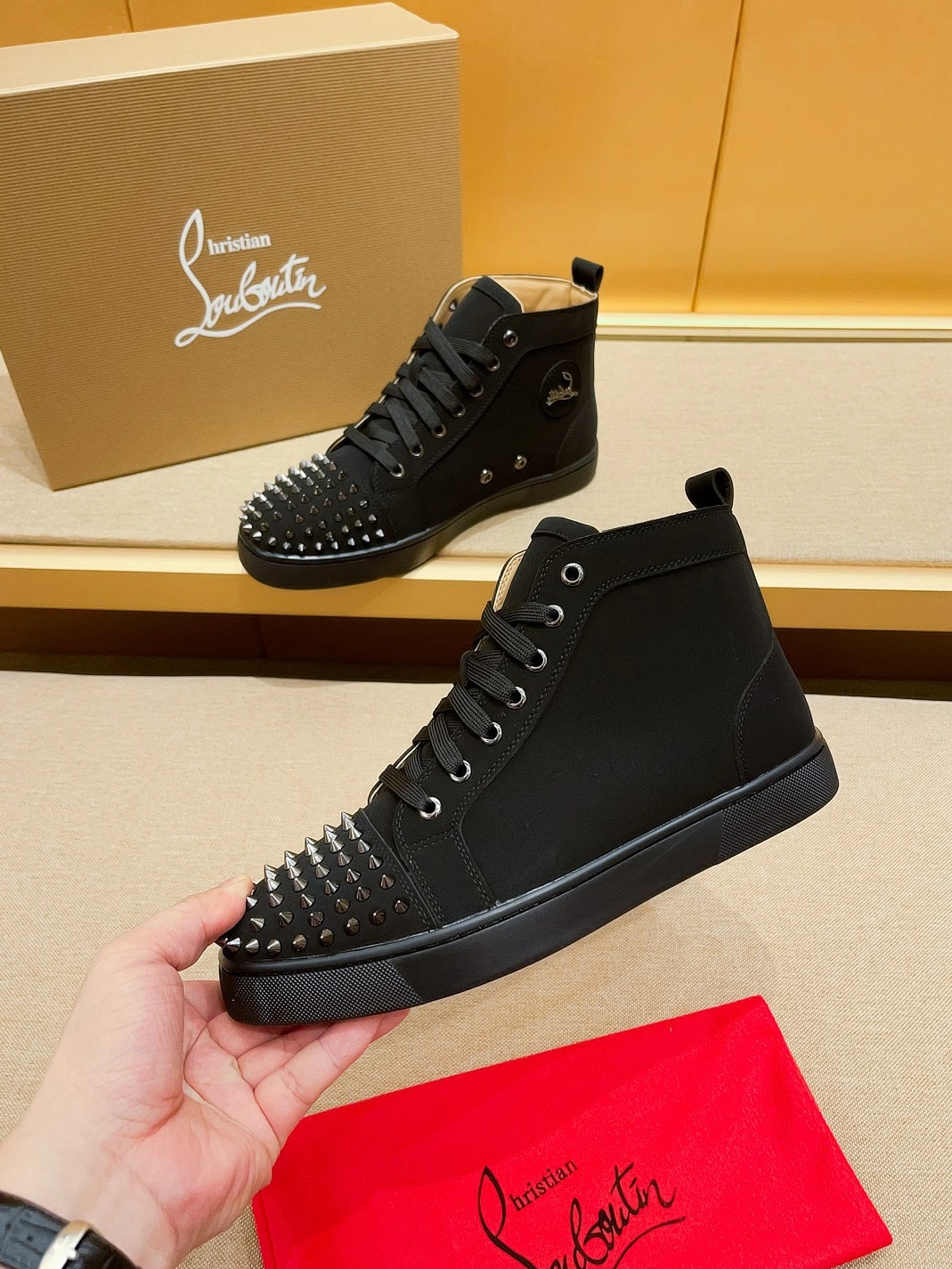 EyeCatching 4952 Christian Louboutin High Top Shoes For Men