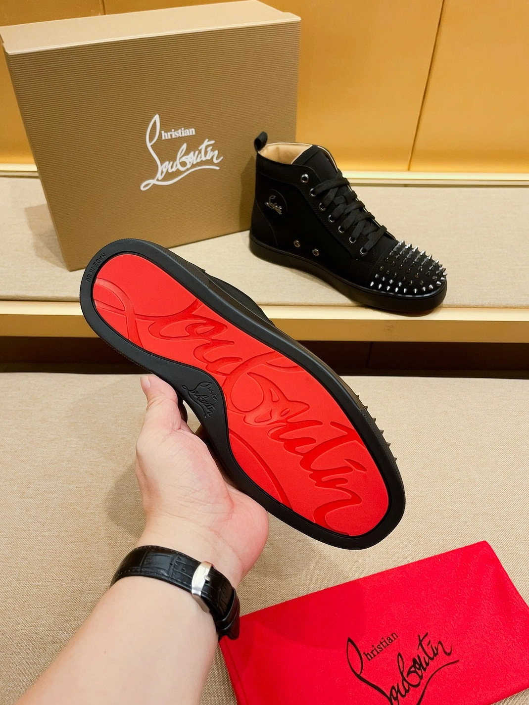 EyeCatching 4952 Christian Louboutin High Top Shoes For Men