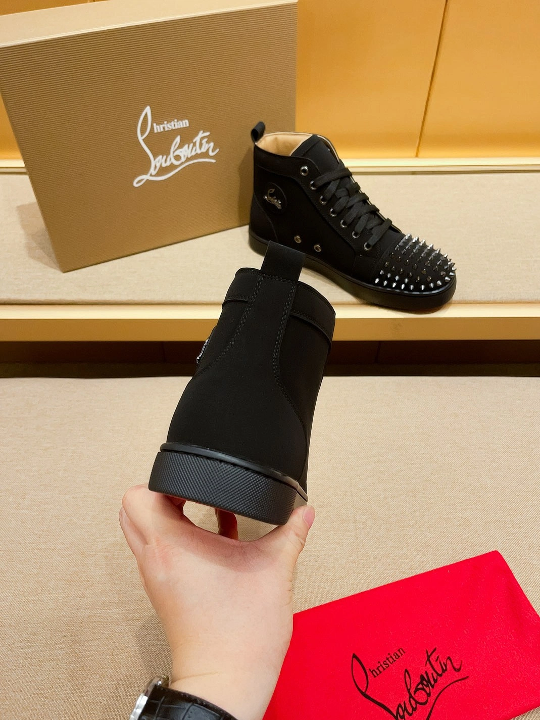 EyeCatching 4952 Christian Louboutin High Top Shoes For Men