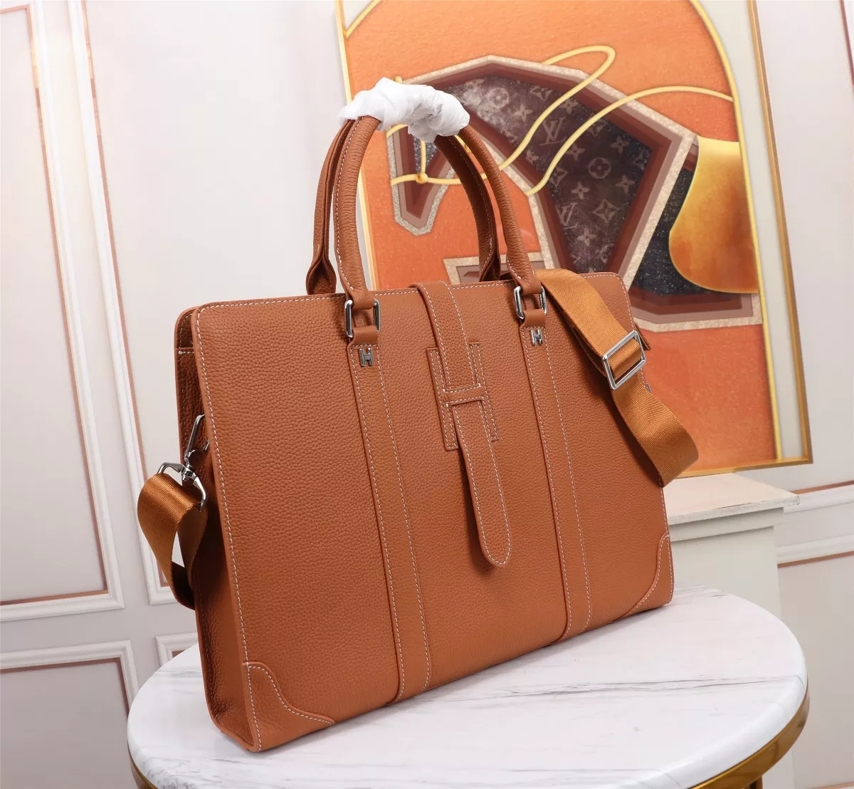 EyeCatching 7530 Hermes AAA Man Handbags