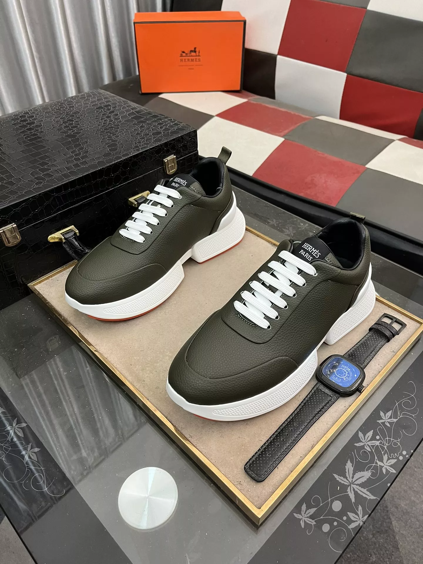 EyeCatching 8764 Hermes Casual Shoes For Men