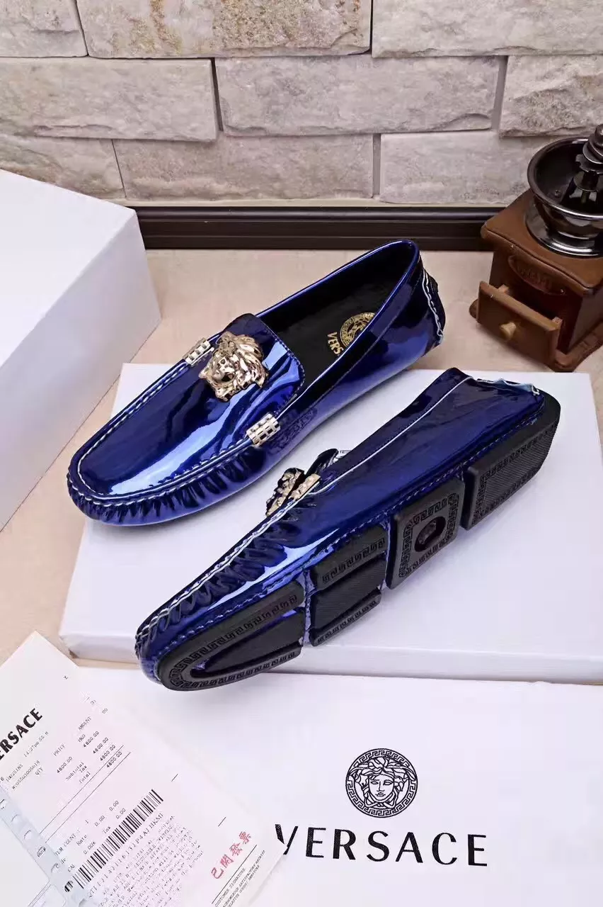 EyeCatching 8829 Versace Leather Shoes For Men
