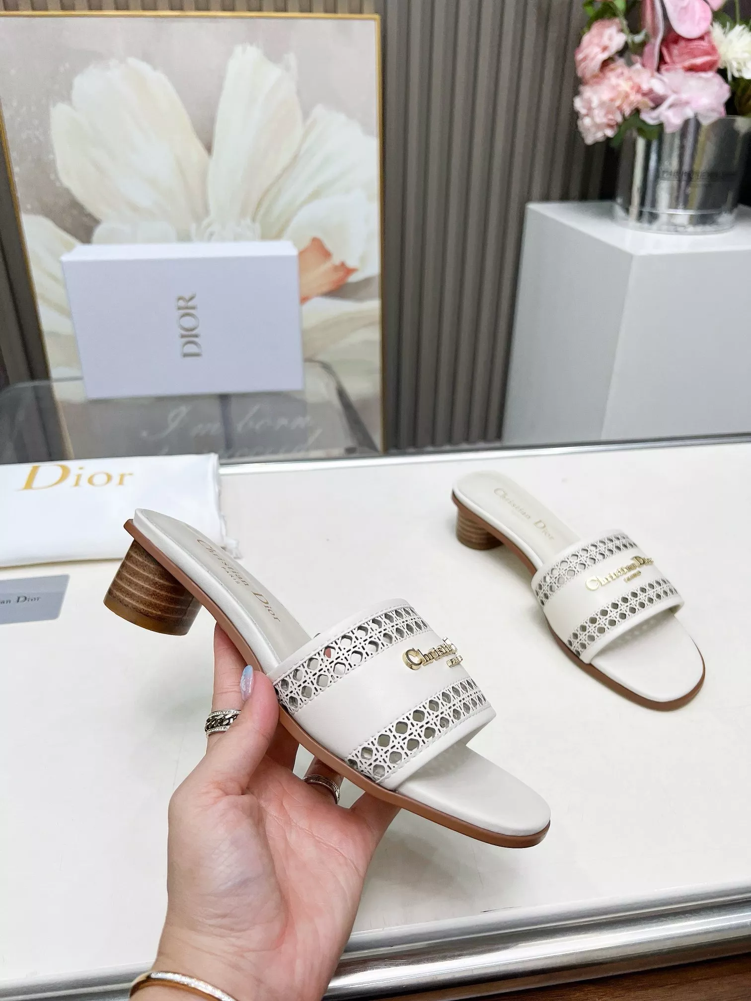 EyeCatching 8879 Christian Dior Slippers For Women