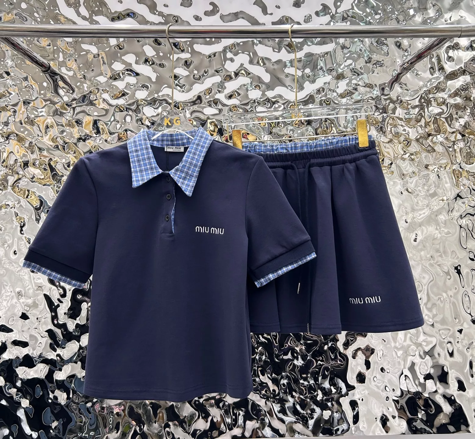 EyeCatching 9027 MIU MIU Tracksuits Short Sleeved For Women