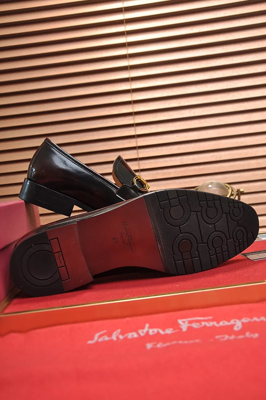 EyeCatching 9379 Salvatore Ferragamo Leather Shoes For Men
