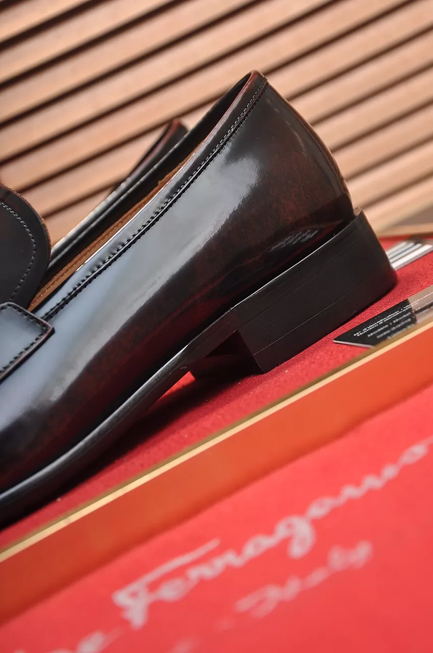 EyeCatching 9379 Salvatore Ferragamo Leather Shoes For Men