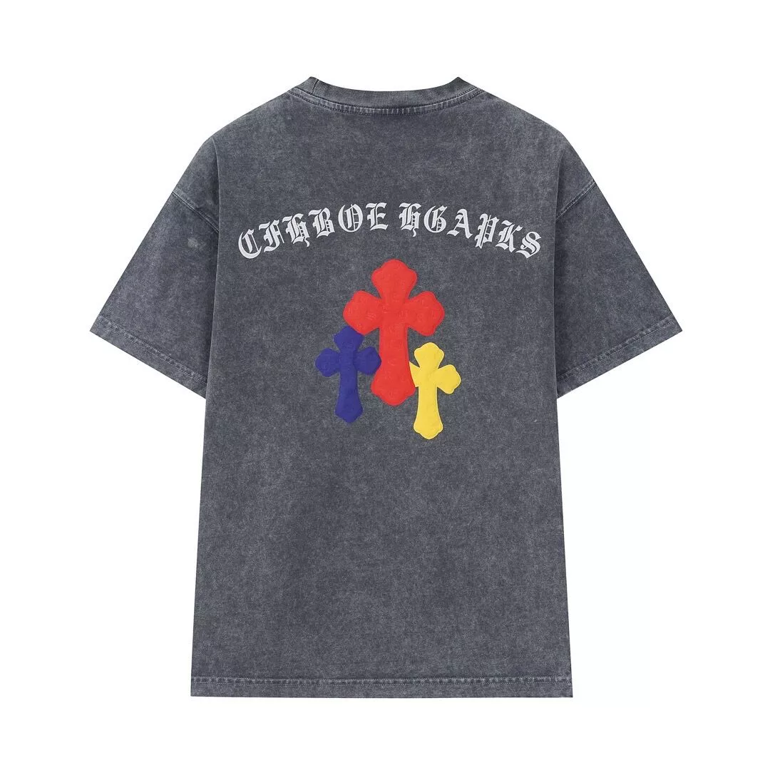 EyeCatching 9803 Chrome Hearts T-Shirts Short Sleeved For Unisex