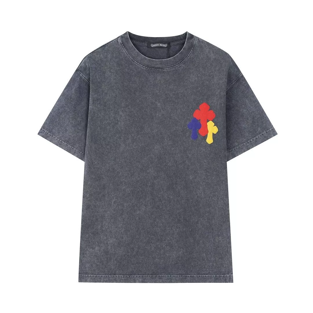 EyeCatching 9803 Chrome Hearts T-Shirts Short Sleeved For Unisex